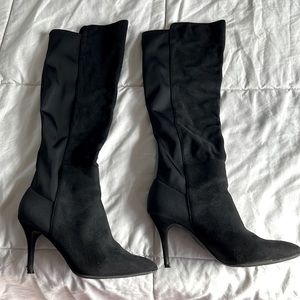 ZIGI SOHO SYNDRA WOMENS FAUX SUEDE TALL KNEE-HIGH BOOTS